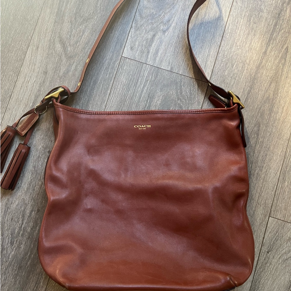 Coach Tan Leather Crossbody bag